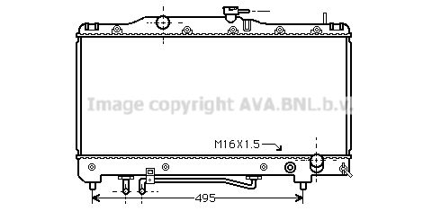 AVA QUALITY COOLING Radiaator,mootorijahutus TO2201